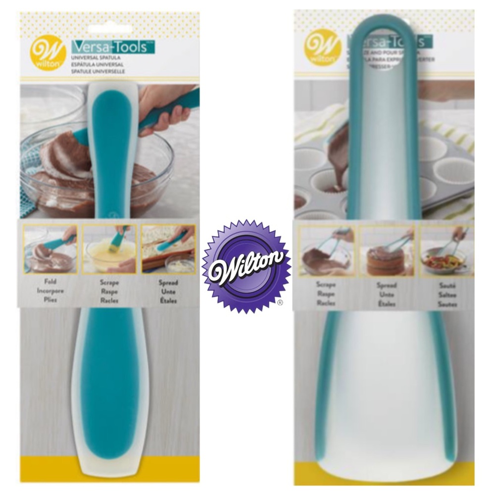 (2) Wilton Versa-Tools Squeeze & Pour Sauté Spatula & Universal Spread Spatula